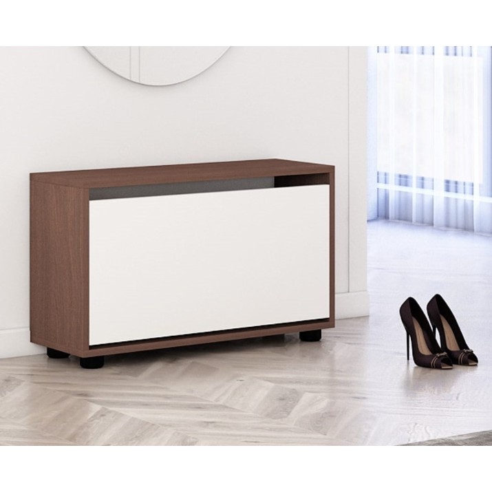 Rafturi pentru pantofi Mobildor-Lux Leo Slim 60 (47x60x16) Wenge/White