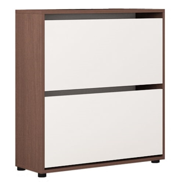 Rafturi pentru pantofi Mobildor-Lux Leo Slim 60 (86x60x16) Wenge/White