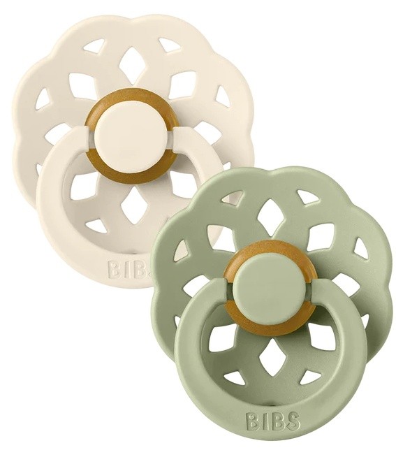 Пустышка BIBS Boheme 2 Pack 6+ months Ivory/Sage