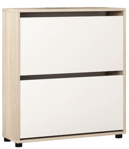 Rafturi pentru pantofi Mobildor-Lux Leo Slim 86x90x16 Sonoma/White (10008545)