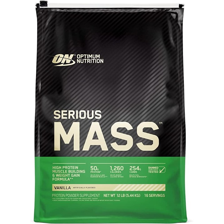 Гейнер Optimum Nutrition Serious Mass Vanilla 5450g