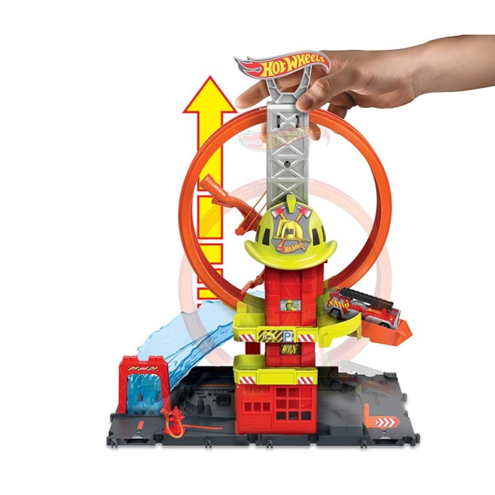 Детская игровая дорога Hot Wheels Super Loop Fire Station (HKX41)