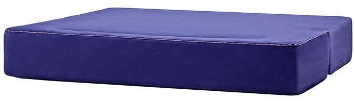 Canapea fără ramă Edka Terra 160x200x30 M33 Albastru Aquamarin