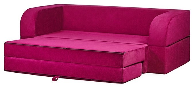 Canapea fără ramă Edka Terra 3in1 160x200x30 M84 Raspberry
