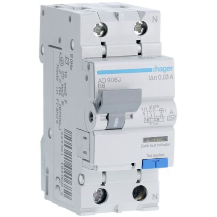 Дифференциальный автомат Hager AD906J