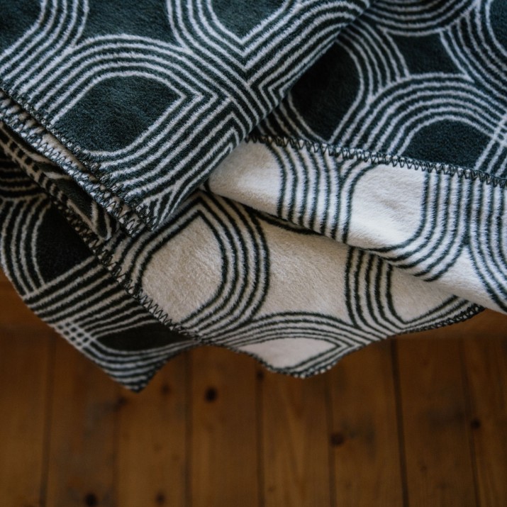 Плед IBENA Jacquard Cagliari 150x200cm Green/Beige