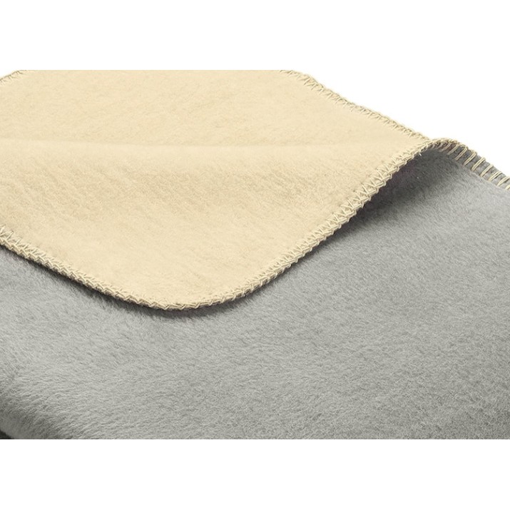 Плед IBENA Plain Dublin Double Face Grey/Beige 220x240cm