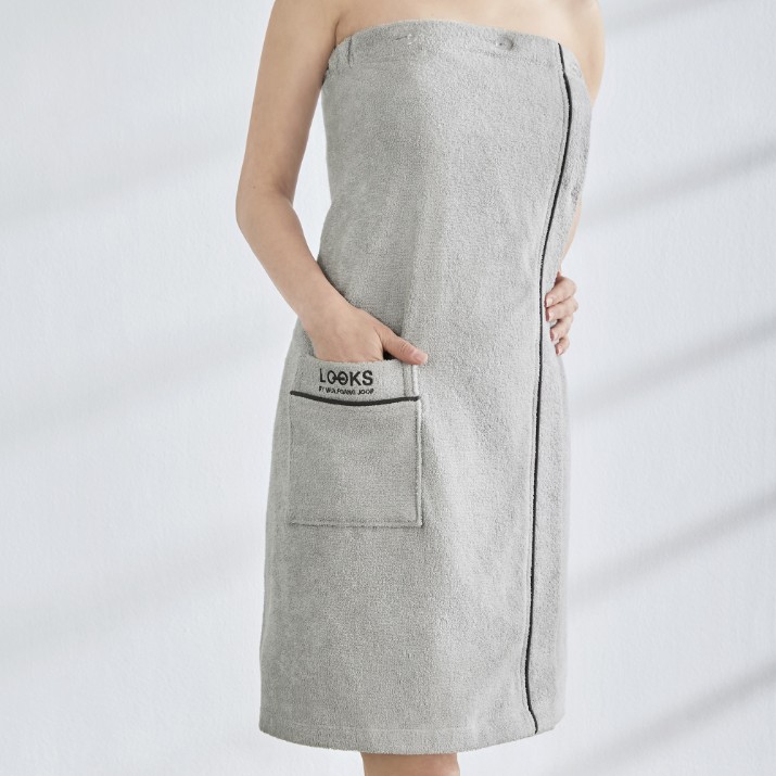 Полотенце Looks by Wolfgang Joop Made in Green 80x140cm Light Grey