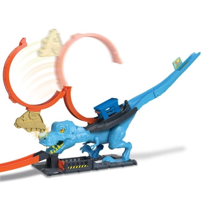 Drumul de joacă pentru copii Hot Wheels City T-Rex Chomp Down (HKX42)