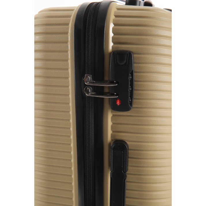 Valiză CCS 5224 L Beige