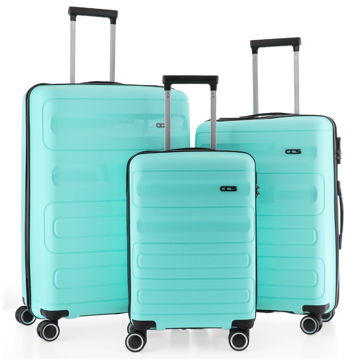 Set de valize CCS 5225 Set Water Green