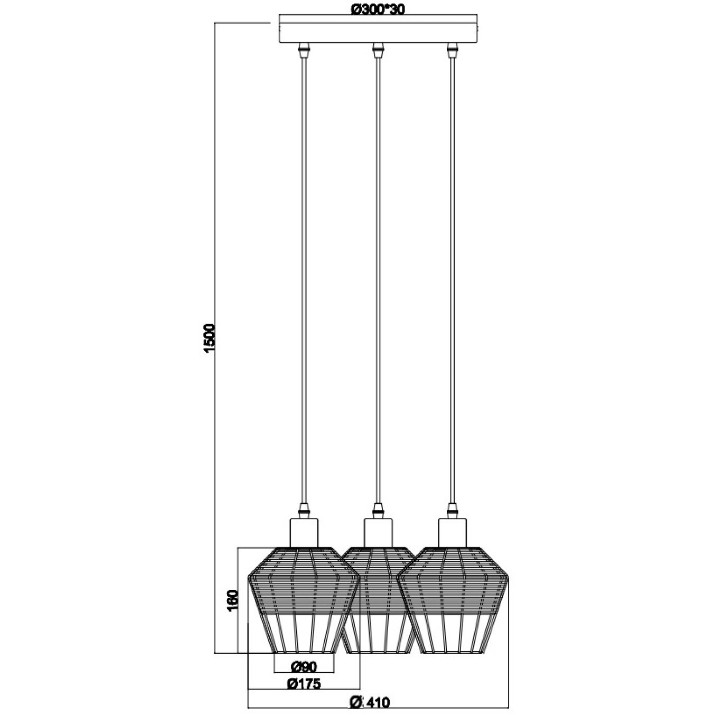 Lustră Trio Borka R31263336