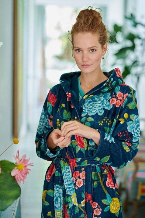 Банный халат Pip Studio Good Evening Dark Blue XL