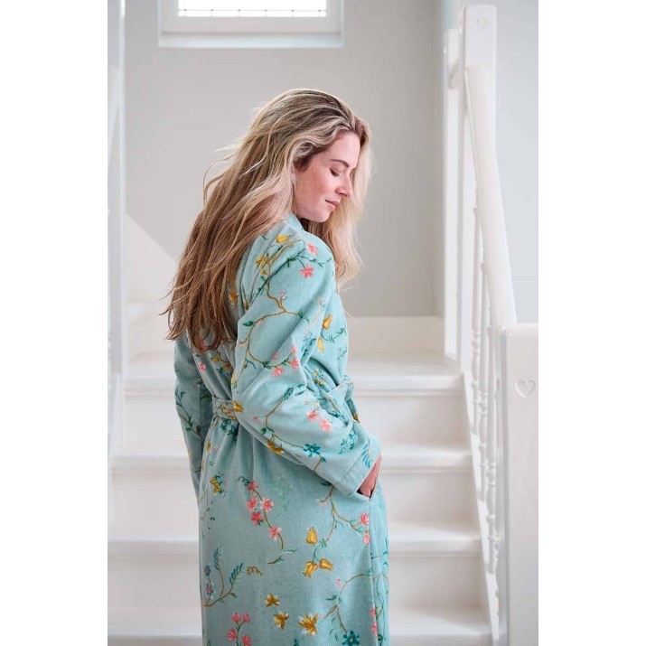 Halat de baie Pip Studio Les Fleurs Blue XL