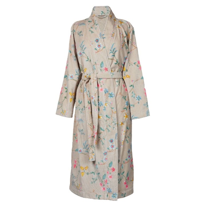 Halat de baie Pip Studio Les Fleurs Khaki XL
