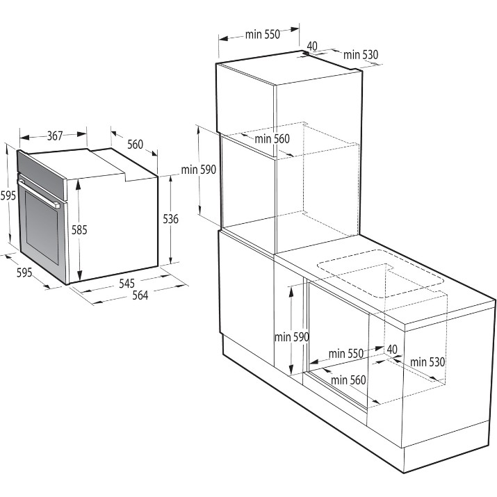 Cuptor electric Gorenje GBF22ILPMF