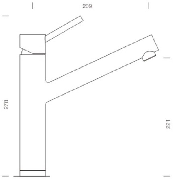 Смеситель для кухни Schock Altos 529000 EDM
