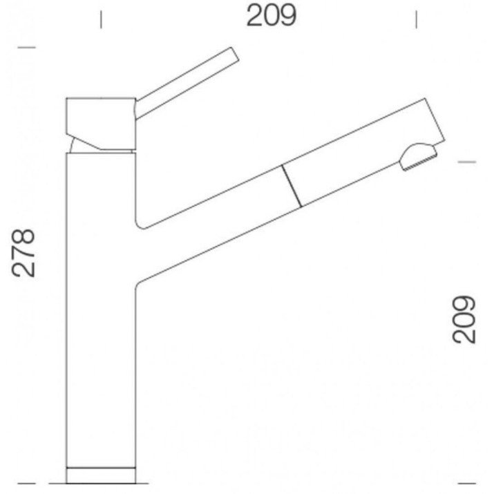 Baterie bucătărie Schock Altos 529123 EDM
