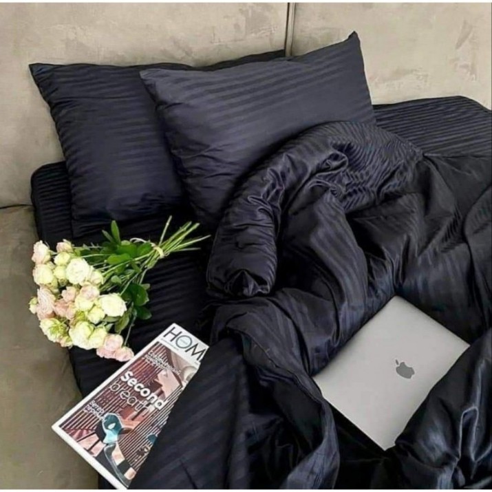 Постельное бельё Napolyon Satin Eurostandart Black