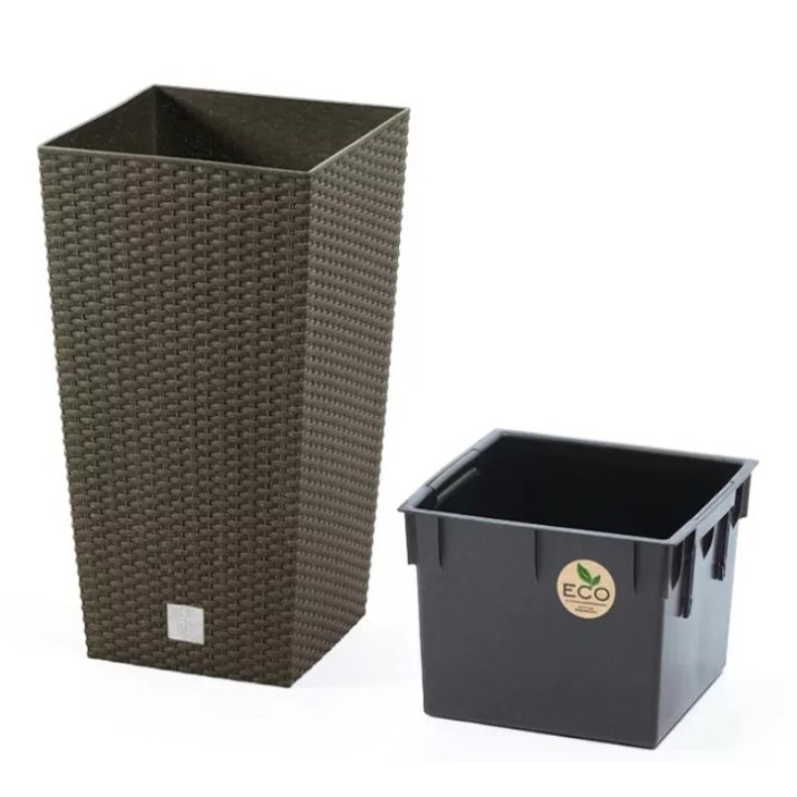 Ghiveci Prosperplast Rato Square ECO Wood DRTS200W-4625W