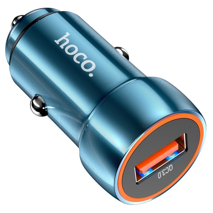 Încărcător auto Hoco Z46 Blue Shield Gray