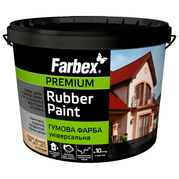 Краска Farbex Rubber Paint 1.2kg Red/Brown
