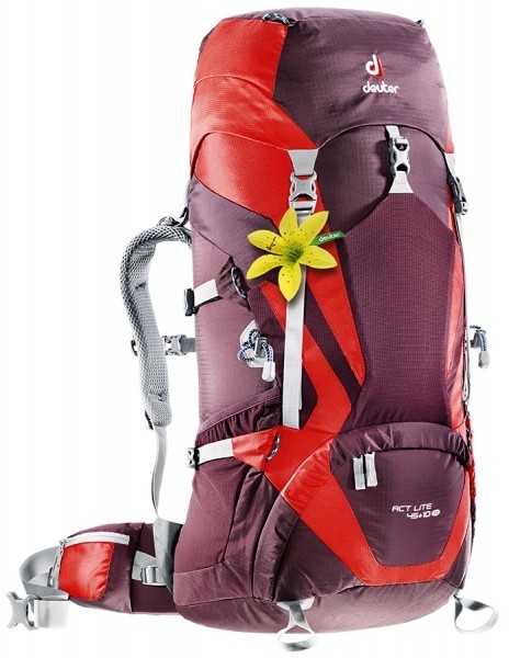 Рюкзак Deuter ACT Lite 45+10 SL Aubergine-Fire