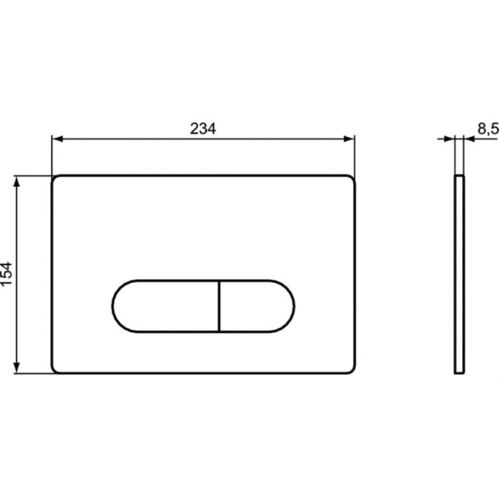 Placă de comandă Ideal Standard Oleas M1 R0115A6