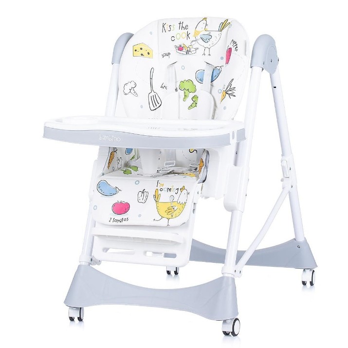Стульчик для кормления Chipolino Bambino Grey (STHBM02301GL)