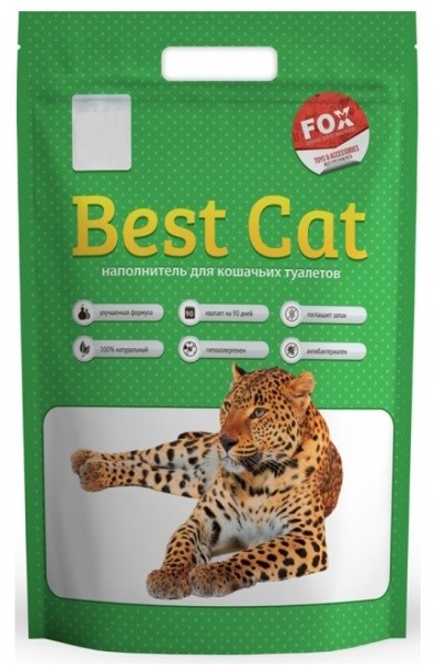 Asternut igienic pentru pisici BestCat Silica gel Apple 15L