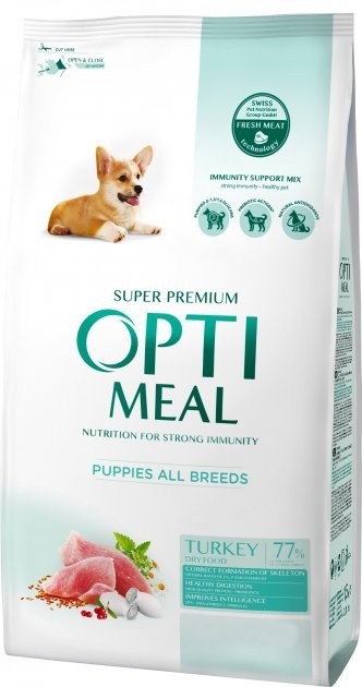 Сухой корм для собак Optimeal Puppies All Breeds Turkey 1.5kg