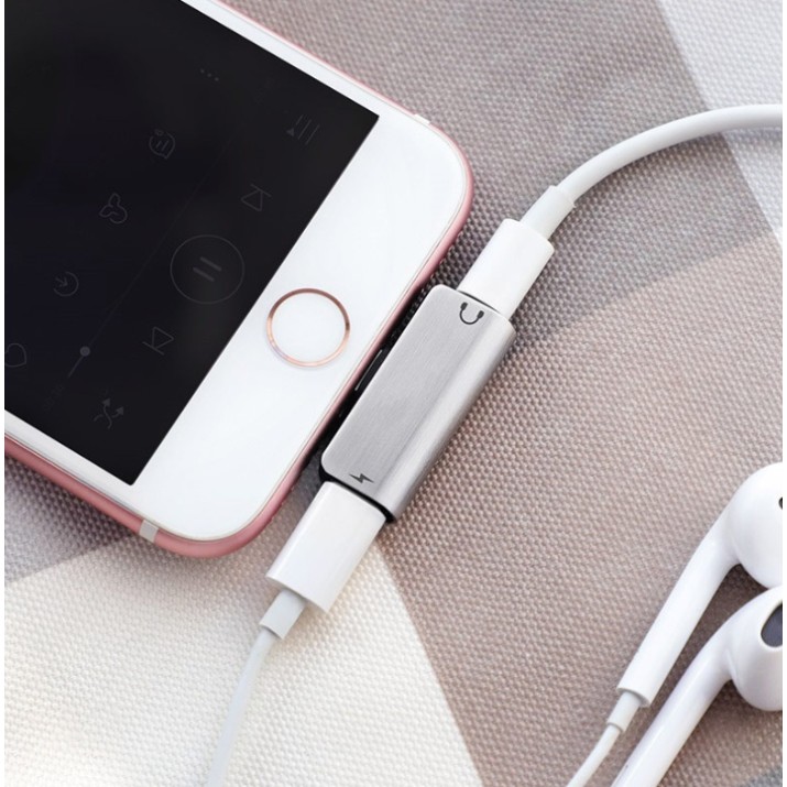 Разветвитель Hoco LS24 Dual Lightning Silver