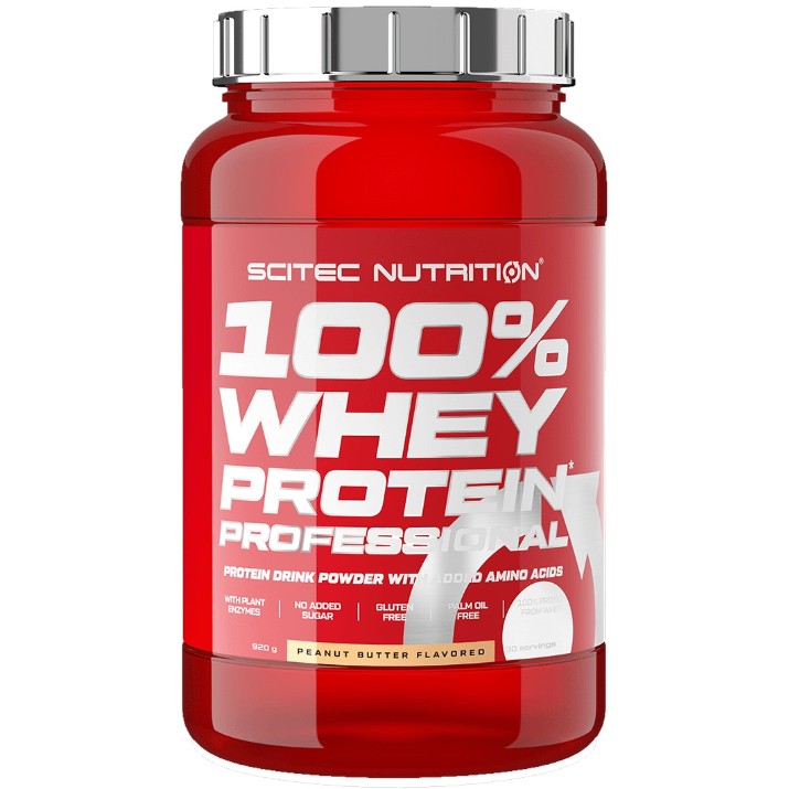 Протеин Scitec-nutrition 100% Whey Protein Professional 920g Peanut Butter