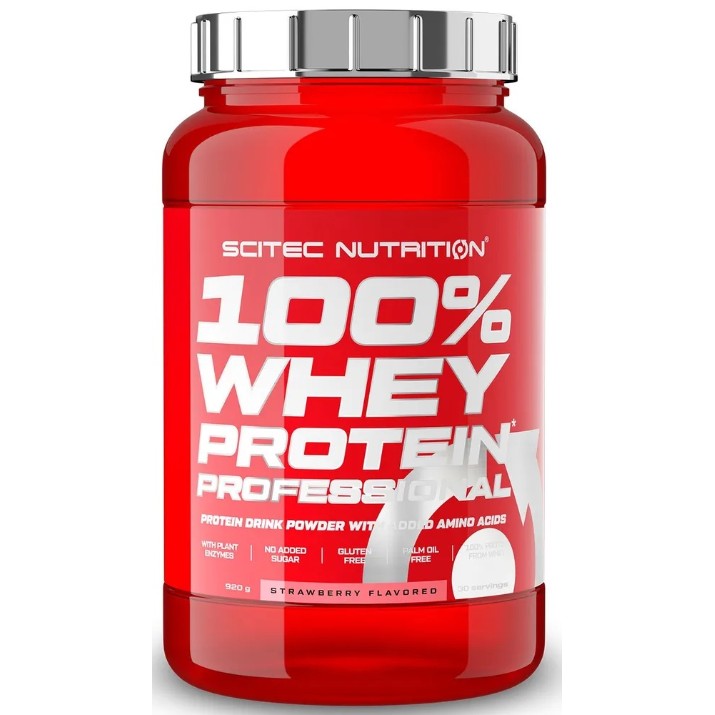 Протеин Scitec-nutrition 100% Whey Protein Professional 920g Strawberry