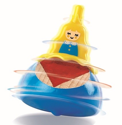 Set jucării Hape Princess Spinning Top (E0465A)