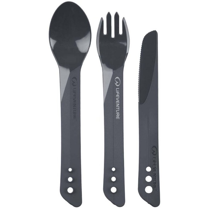 Походные столовые приборы Lifeventure Ellipse Cutlery Set 75013 Graphite