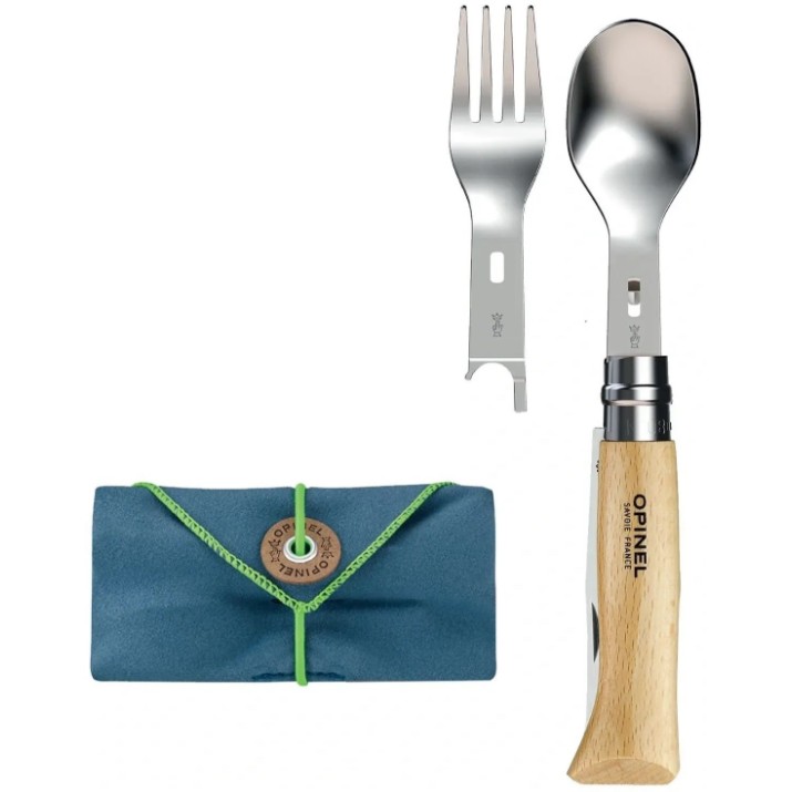 Tacâmuri pentru camping Opinel Picnic+ Spoon & Fork & Knife 002500