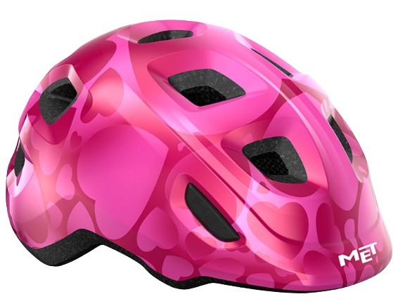 Шлем Met Hooray Pink Hearts Glossy XS