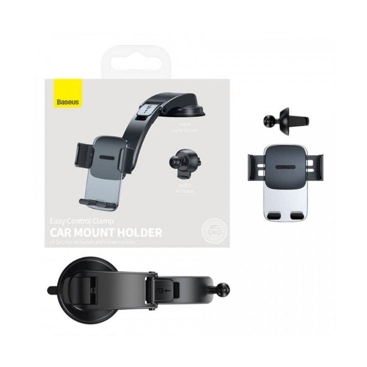 Автодержатель Baseus Easy Control Clamp Black (SUYK000001)