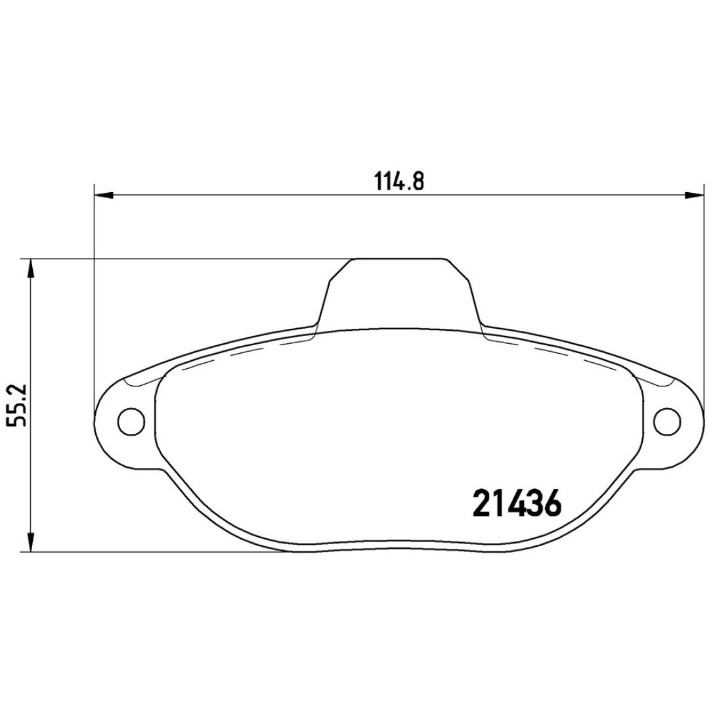 Комплект тормозных колодок Brembo P 23 096