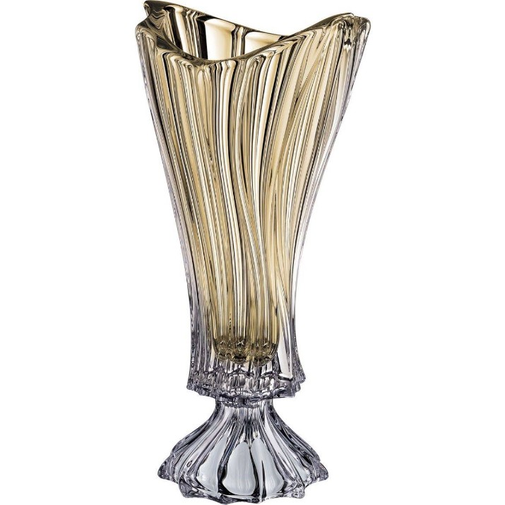 Ваза Bohemia Plantica Amber 40cm 520679