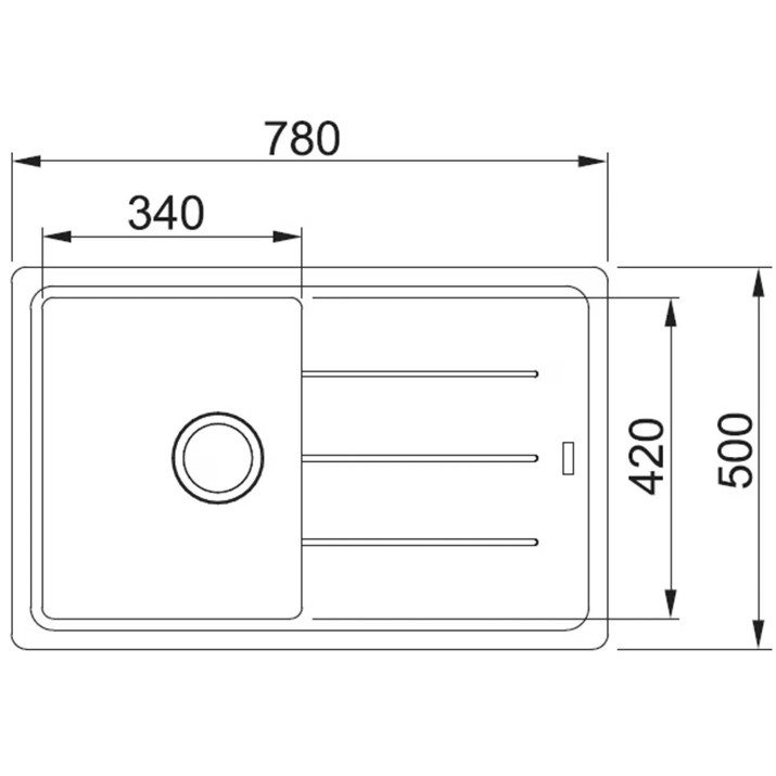 Кухонная мойка Franke Basis BSG 611-78 Oyster