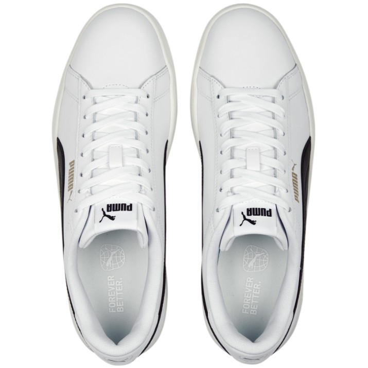 Кеды мужские Puma Smash 3.0 L Puma White/Black/Gold/Frosted Ivory 48