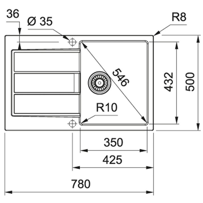Кухонная мойка Franke Sirius Tectonite S2D 611-78 Avena