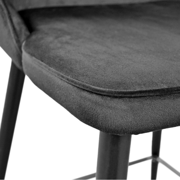 Scaun de bar Deco Clasic Small Black/Black Legs