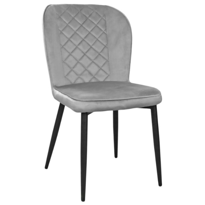 Стул Deco Tusk Catifea Grey HLR14/Black Legs