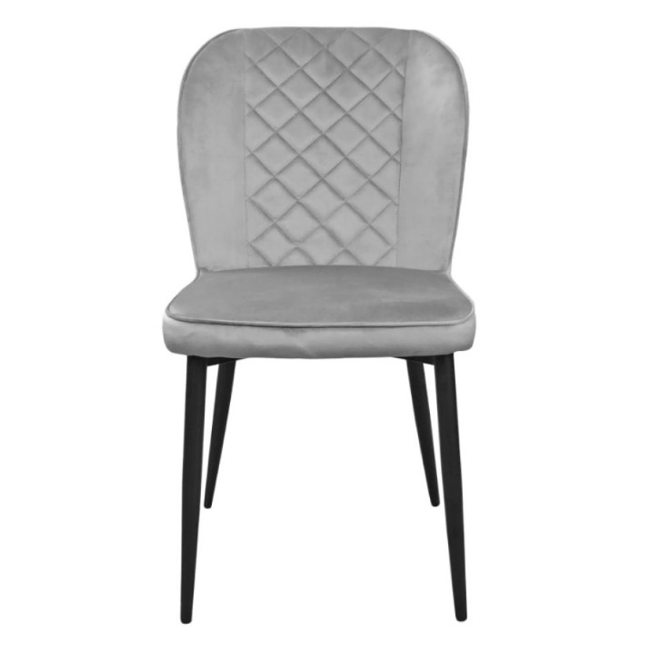 Стул Deco Tusk Catifea Grey HLR14/Black Legs