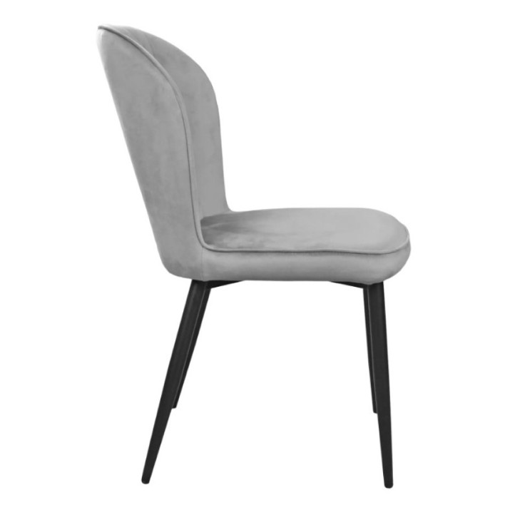 Стул Deco Tusk Catifea Grey HLR14/Black Legs