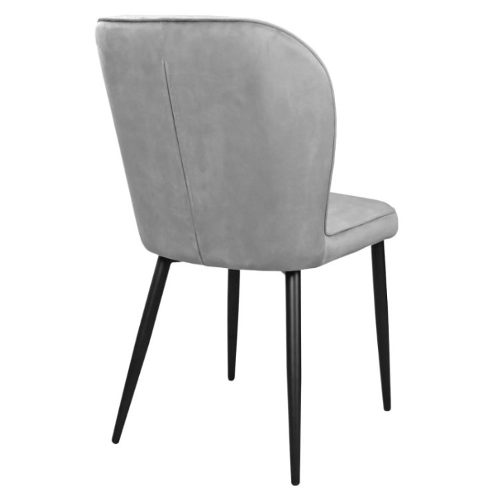 Стул Deco Tusk Catifea Grey HLR14/Black Legs