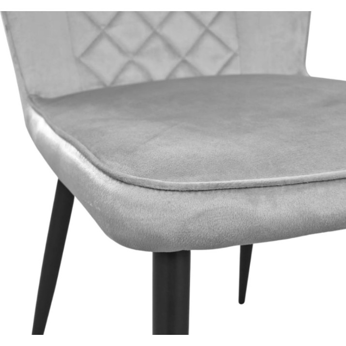 Стул Deco Tusk Catifea Grey HLR14/Black Legs